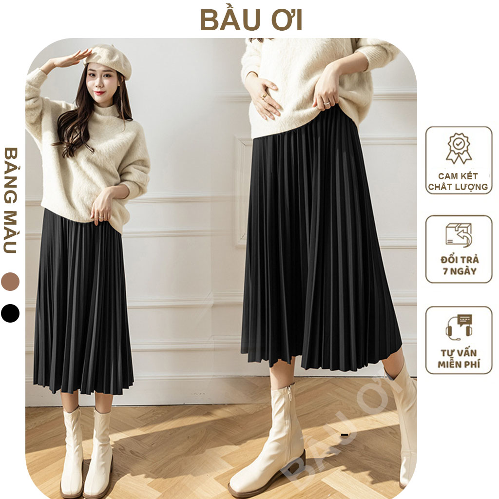 Mua Chân váy xếp ly nhỏ dáng ngắn phong cách Hàn Quốc, hai màu đen, trắng - XẾP  LY NHỎ màu ĐEN,S tại Jolie clothing store | Tiki