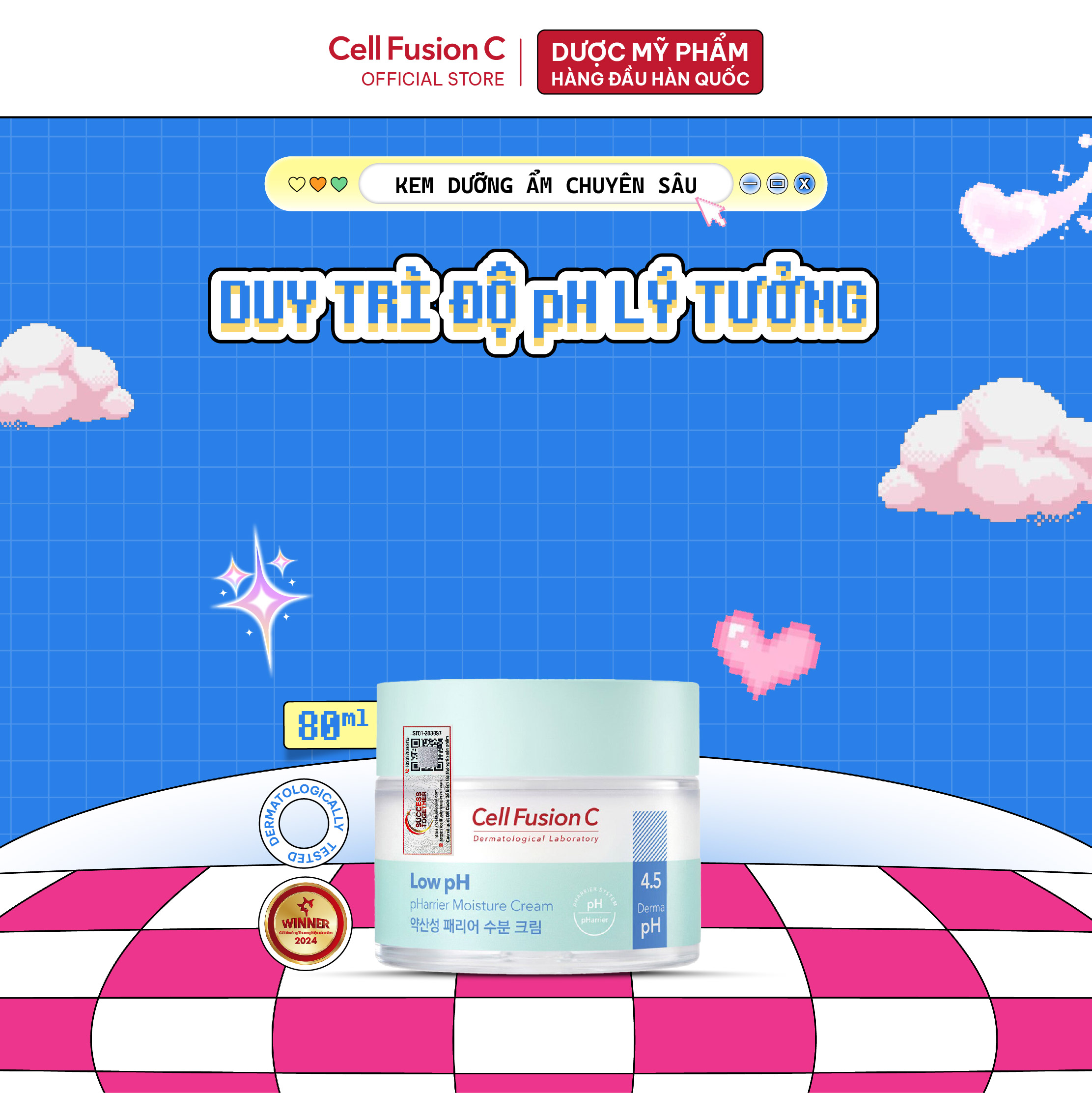 Kem Dưỡng Cấp Ẩm Tăng Cường Hàng Rào Bảo Vệ Da Cell Fusion C Low pH pHarrier Cream