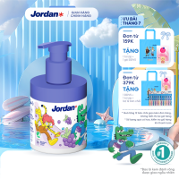 Kem đánh răng Jordan dạng Pump cho trẻ em vị Nho bước 2 cho bé 6-12 tuổi - 188g xuất xứ Na Uy