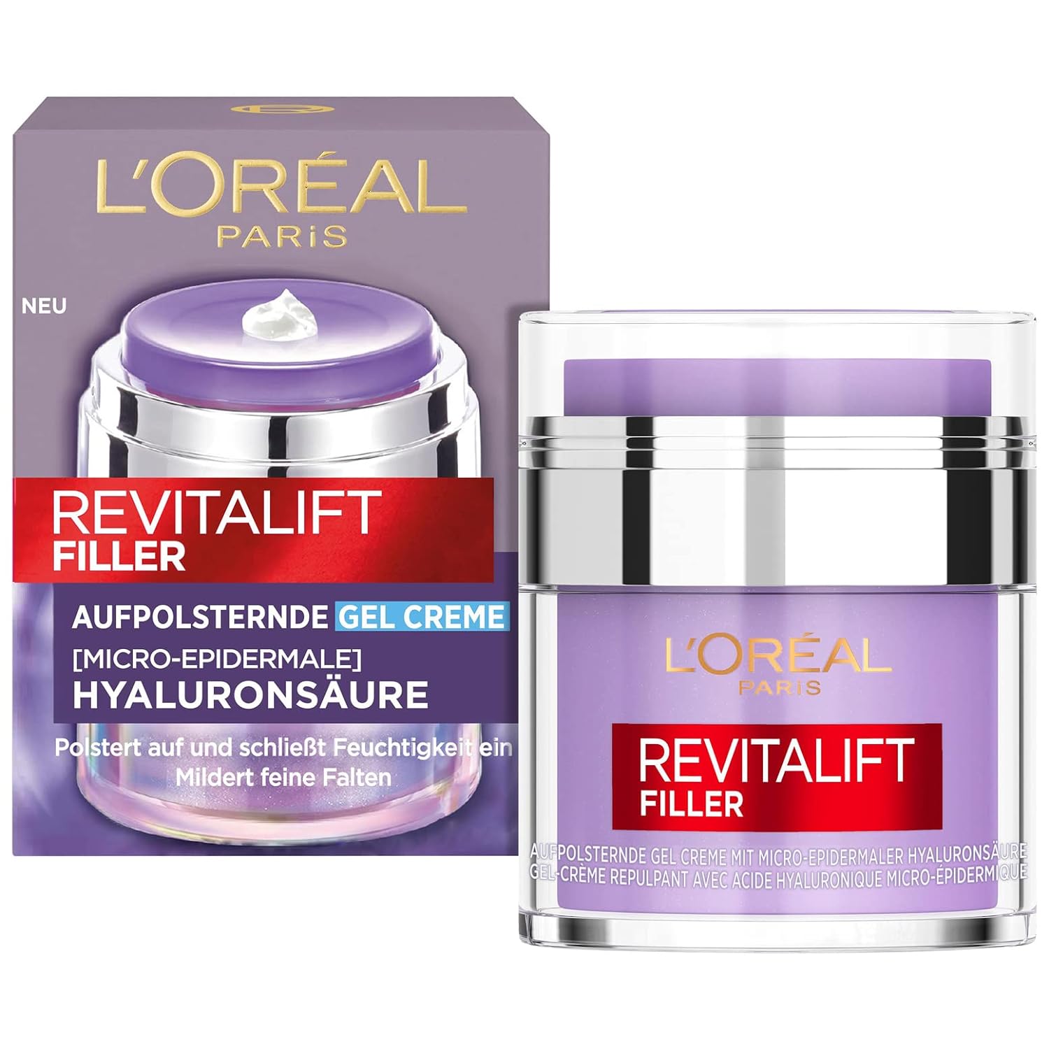 Kem Gel LOréal Paris Revitalift Filler Kem dưỡng ẩm chống lão hóa Kem chống nhăn mặt với Axit Hyalur