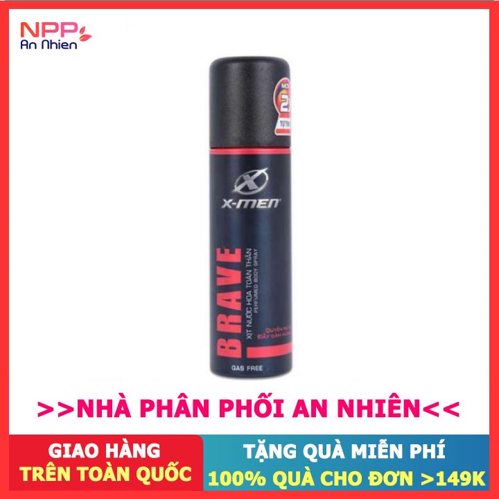 Xịt Nước Hoa Toàn Thân X Men Brave 100Ml - Npp An Nhiên