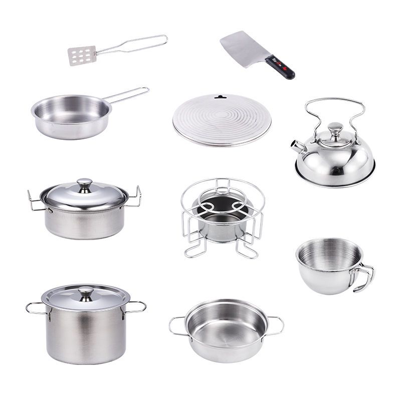 Bộ Nấu Ăn Bếp Mini Đồ Chơi Nấu Ăn Cho Trẻ Em Dụng Cụ Nấu Ăn Đồ Dùng Nhà Bếp Nhỏ Thật Đồ Chơi Bé Gái 