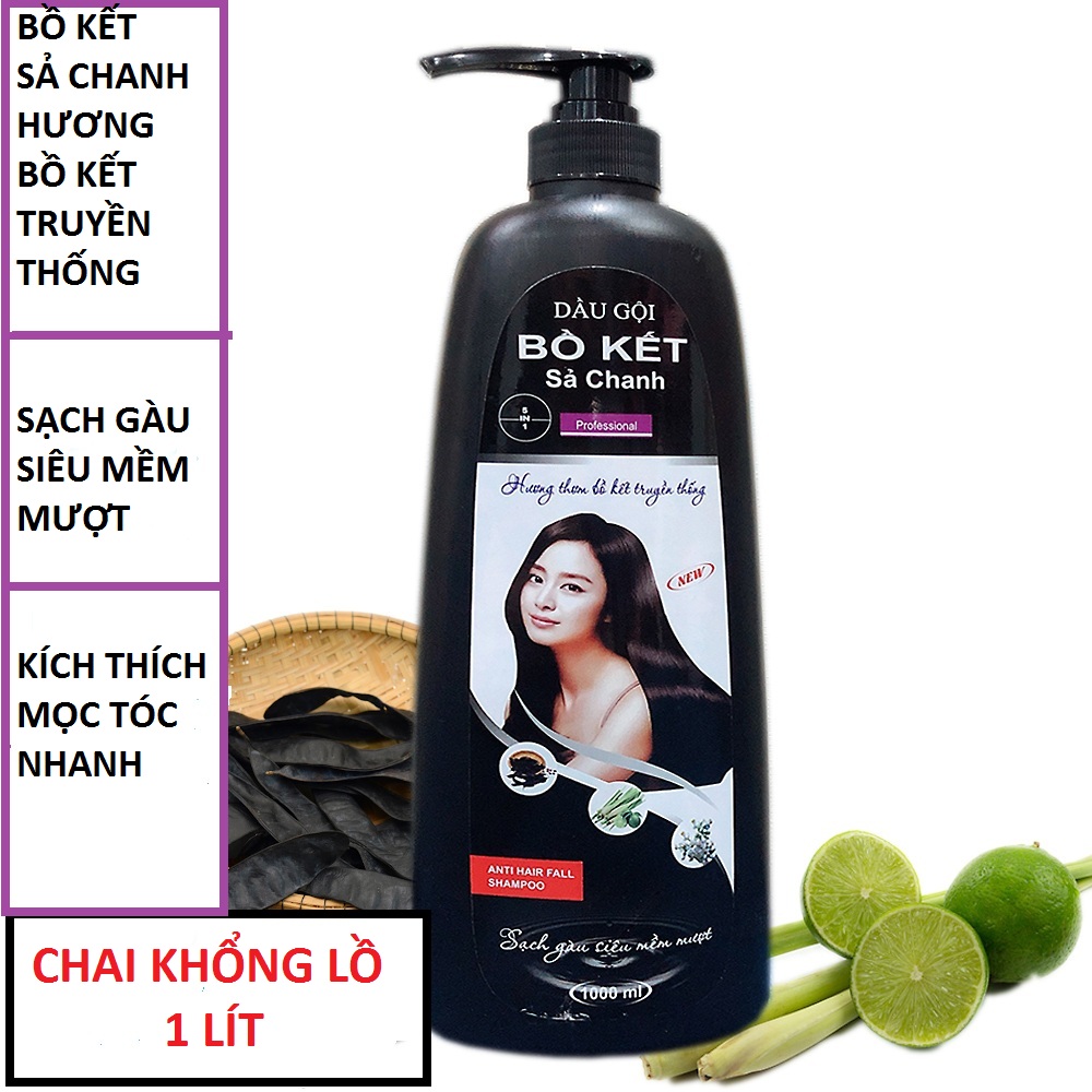 [Hcm][ Ngăn Gầu - Rụng Tóc - Siêu Mềm Mượt ] Dầu Gội Bồ Kết Sả Chanh Hương Thơm Bồ Kết Truyền Thống Cho Tóc Sạch Gầu Siêu Mềm Khỏe Từ Gốc Đến Ngọn