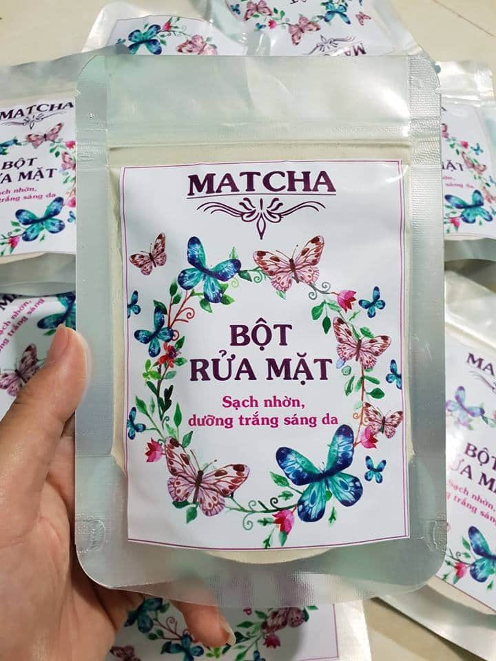 [HCM]Thảo dược đông y BỘT RỬA MẶT MATCHA 100gr sạch sâu giảm nhờn hieu quả sang khỏe tươi mát rạng ngời hiệu quả