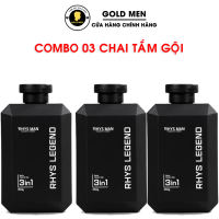 Sữa tắm gội nam RHYS MAN hương nước hoa 3 in 1 Rhys Legend 350ml [CHÍNH HÃNG]