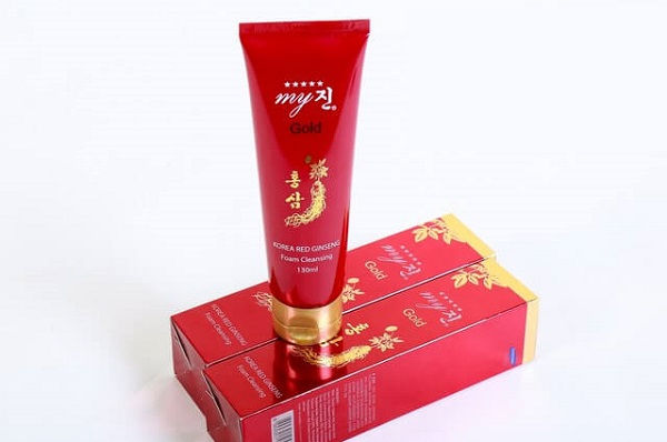 [Hcm]Sữa Rửa Mặt Nhân Sâm Đỏ My Gold 130Ml Hàn Quốc Trắng Sáng Da Se Khít Chân Lông