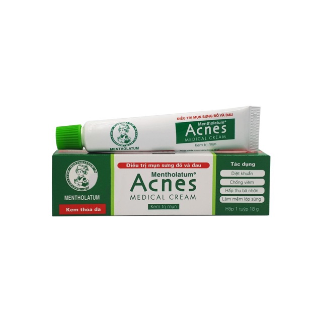 Kem Bôi Mụn Sưng Đỏ Và Đau Acnes Medical 18G