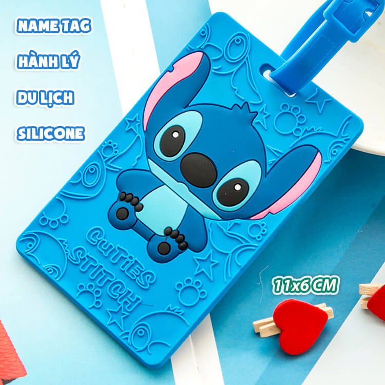 Thẻ Hành Lý Name Tag Vali Du Lịch Móc Treo Cặp Sách Balo Cho Bé Đánh Dấu Ghi Tên Dễ Thương