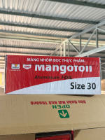 Giấy Bạc Nướng Mango 3kg - Màng Nhôm Bọc Thực Phẩm Loại Dày Size 30 Chuyên Dụng