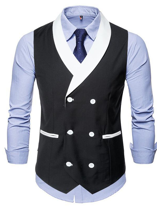 Áo Gile Áo Gile Nam Áo Cổ Vest Có 2 Túi  Với 2 Màu Đen Xám Tôn Dáng Phong Cách Trẻ Trung Lịch Lãm Ch