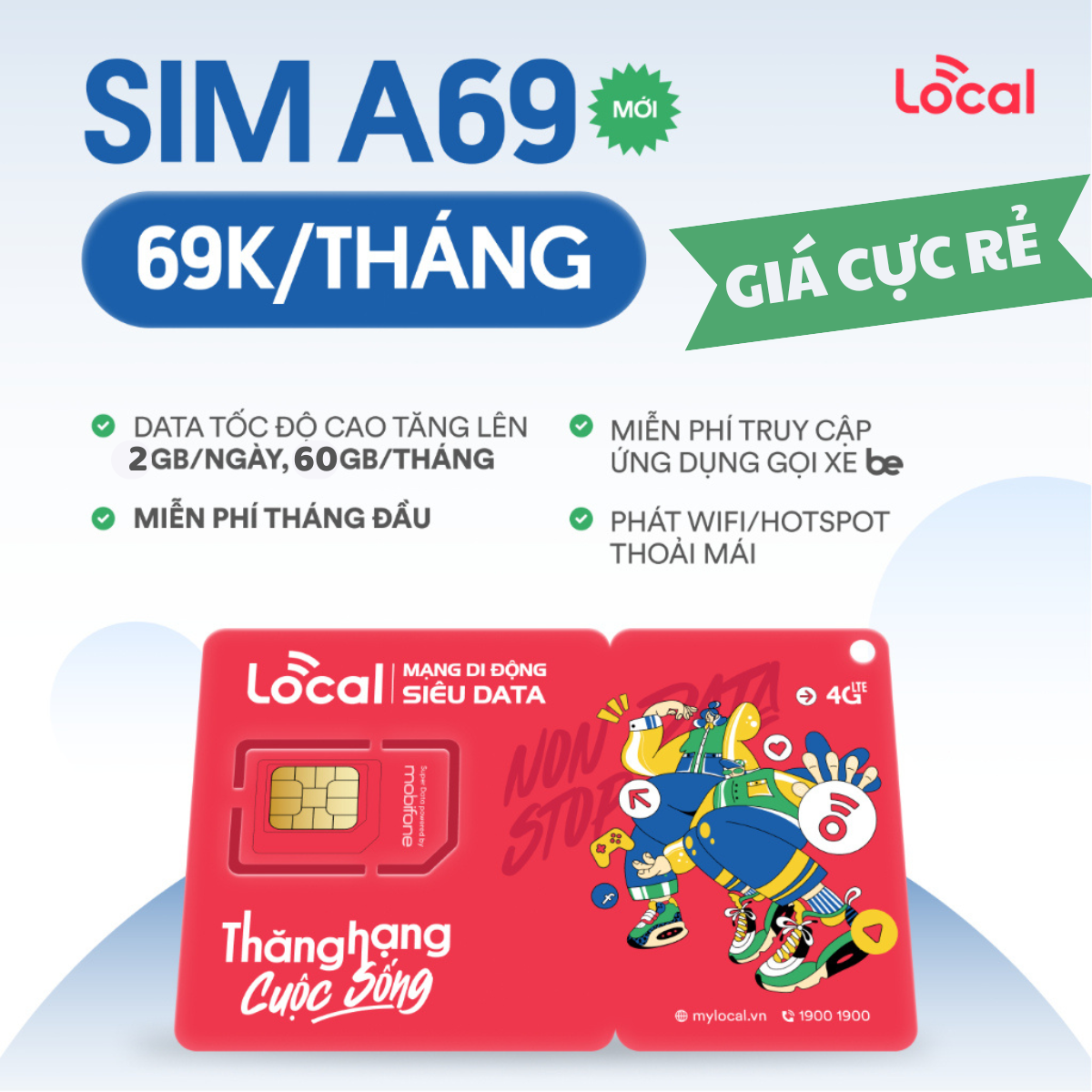 Sim 4G Mobi Không Giới Hạn Dung Lượng Data 4G  Miễn Phí Nghe Gọi  Phí Cực Rẻ | A69  A79  Sky69D  Sky