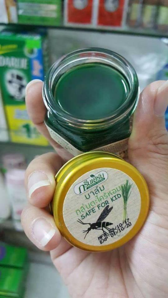 Dầu đuổi muỗi Green herb Thái Lan Mosquito Brand Green Balm for kids