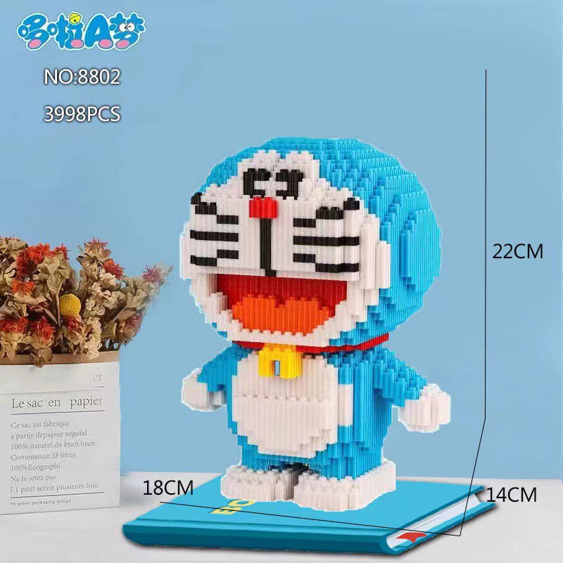 Mô Hình lắp ghép Doraemon 93cm  Doraemon múa lân 67cm thần tài 40cm Doraemon 22cm mô hình lắp ráp tr