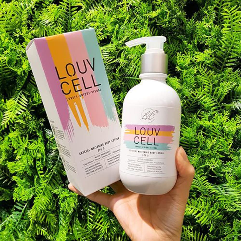 [HCM]Sữa Dưỡng Thể Trắng Da LOUV Cell Crystal 250ml Trắng Da  Cấp Ẩm  Chống Nắng