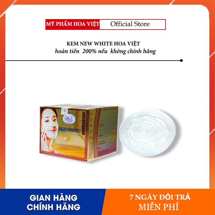 KEM NEW WHITE DƯỠNG TRẮNG DA NGỌC TRAI HOA VIỆT (20gr)