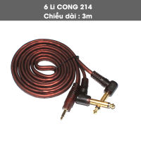 Dây tín hiệu 3 Li ra đầu 2 đầu 6 Li chất lượng cao Dây Jack bền dài 1.5m đến 3m lõi đồng nguyên chất truyền tải tín hiệu cực tốt