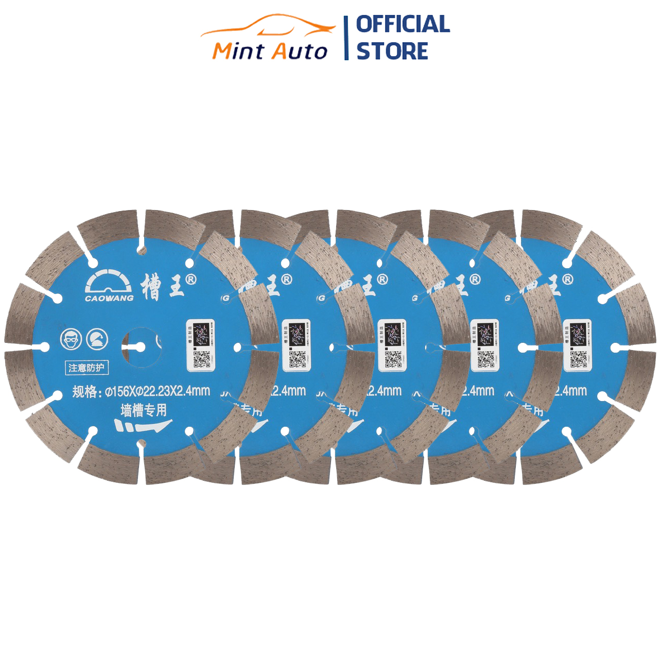 Lưỡi cắt CaoWang 121mm -133mm -156mm cắt đá gạch bê tông hàng chuẩn