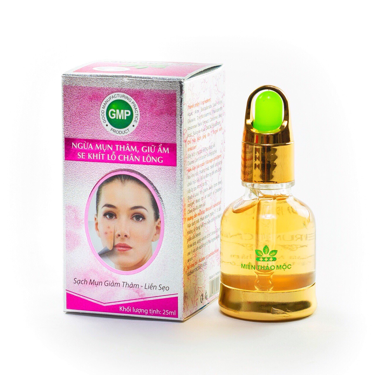 [HCM]Serum ngừa mụn thâm – Giữ ẩm – Se khít lỗ chân lông Serum Acne SPF+++ Miền Thảo Mộc (25ml)