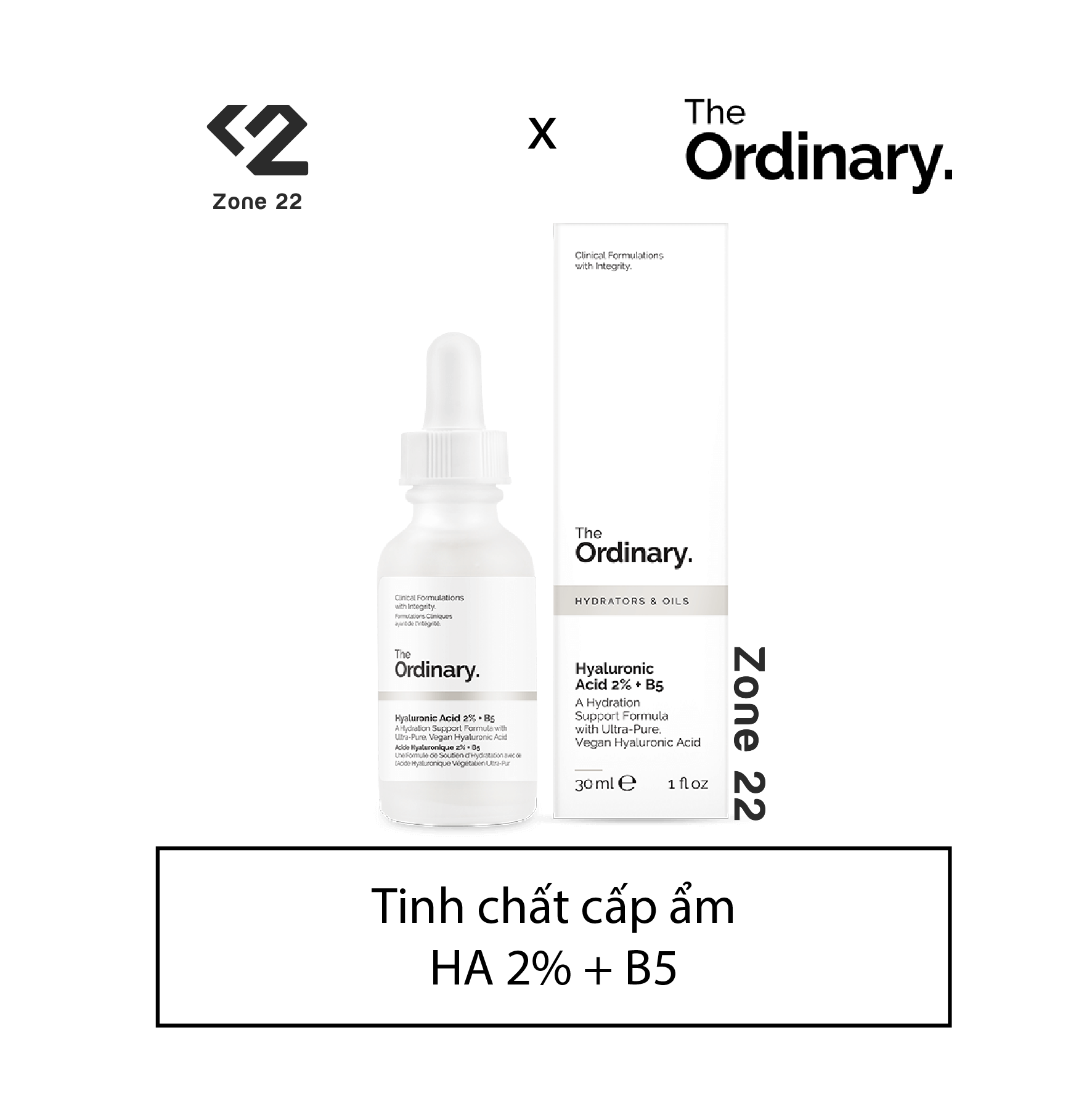 [Hcm][Zone 22] Tinh Chất Cấp Ẩm Hyaluronic Acids 2% + B5