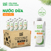 Thùng 12 Hộp Nước dừa đóng hộp Cocoxim Tắc 330ml/Hộp