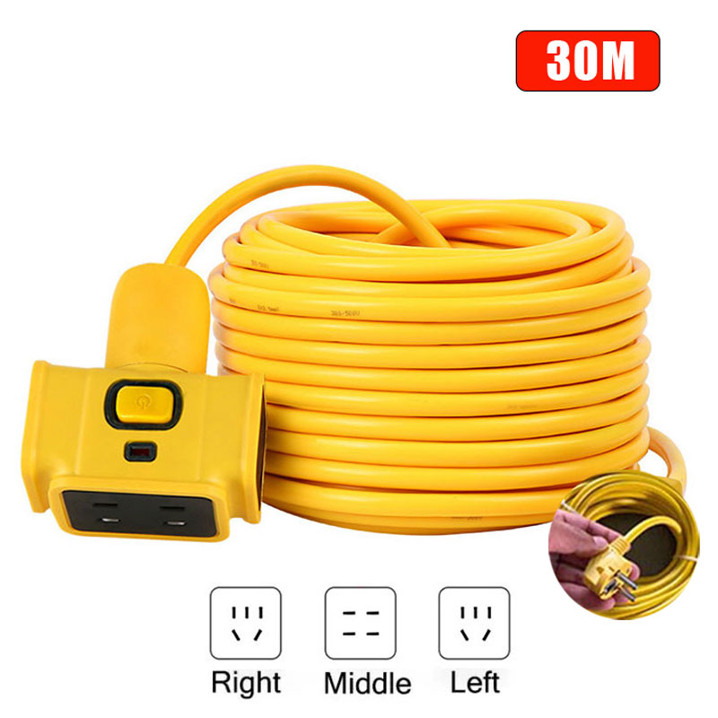 🔥FREESHIP🔥 10/20/30M Xe Điện Dây Nối Dài Ổ Cắm Dây Nối Dài Thêm Dây Nối Dài Có Công Tắc phích Cắm Ch