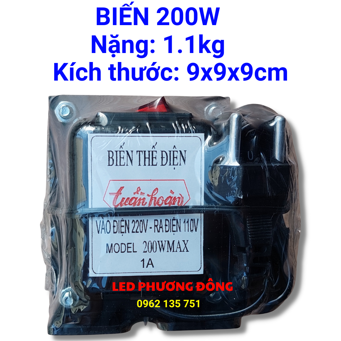 Biến áp chuyển điện 220V sang 110V 180W - 200W - 300W - 500W