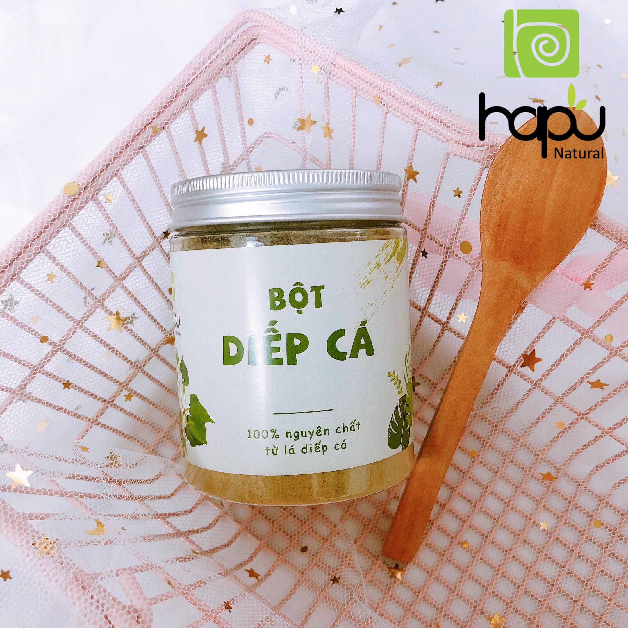 [Hcm]Hũ Bột Diếp Cá Thiên Nhiên Hapu Organic Bột Thiên Nhiên Đắp Mặt Dưỡng Da Giảm M.ụ.n Mờ Thâm Mụn Lưng C.h.ố.n.g Lão Hóa Da