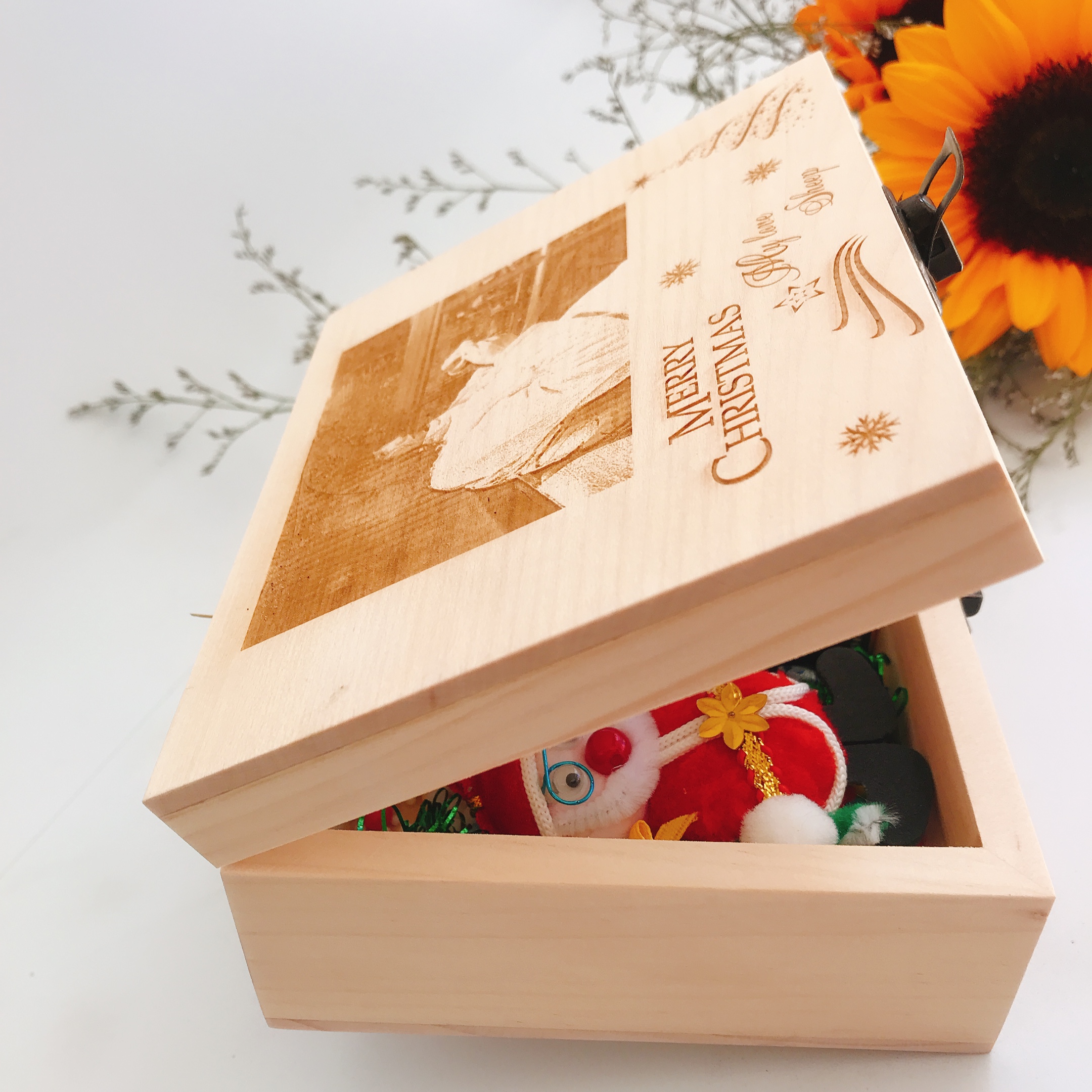 Hộp đựng quà bằng gỗ - Hộp quà tết - Hộp đựng bánh trung thu - Hộp gỗ khắc logo và lời chúc theo yêu