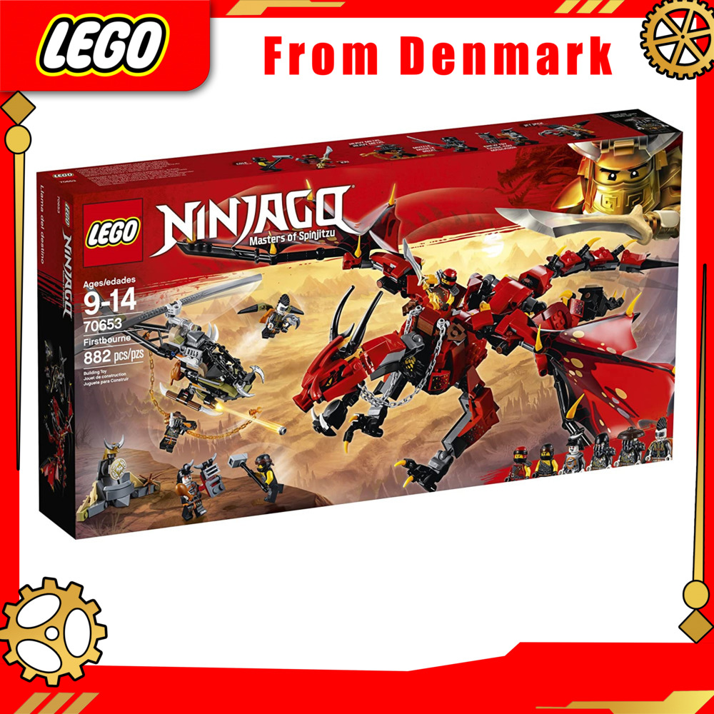 【From Denmark】LEGO NINJAGO Spinjitzu Masters of Spinjitzu: Firstbourne 70653 Ninja block building toy with red dragon doll mini doll and a helicopter (882 pieces) (manufacturer discontinued) warranty Genuine From Denmark