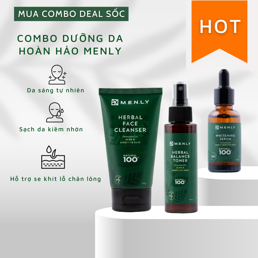 [Hcm]Combo Dưỡng Da Hoàn Hảo M.e.n.l.y