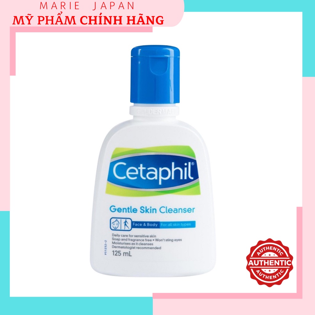 [Hcm]Sữa Rửa Mặt Nhẹ Dịu Cho Da Nhạy Cảm Cetaphil Gentle Skin Cleanser 125Ml