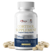 Viên nang Alliwise Cortisol với Rhodiola L-Theanine Cortisol Hỗ trợ tuyến thượng thận tự nhiên Cân bằng nội tiết tố Giảm căng thẳng cho nam và nữ