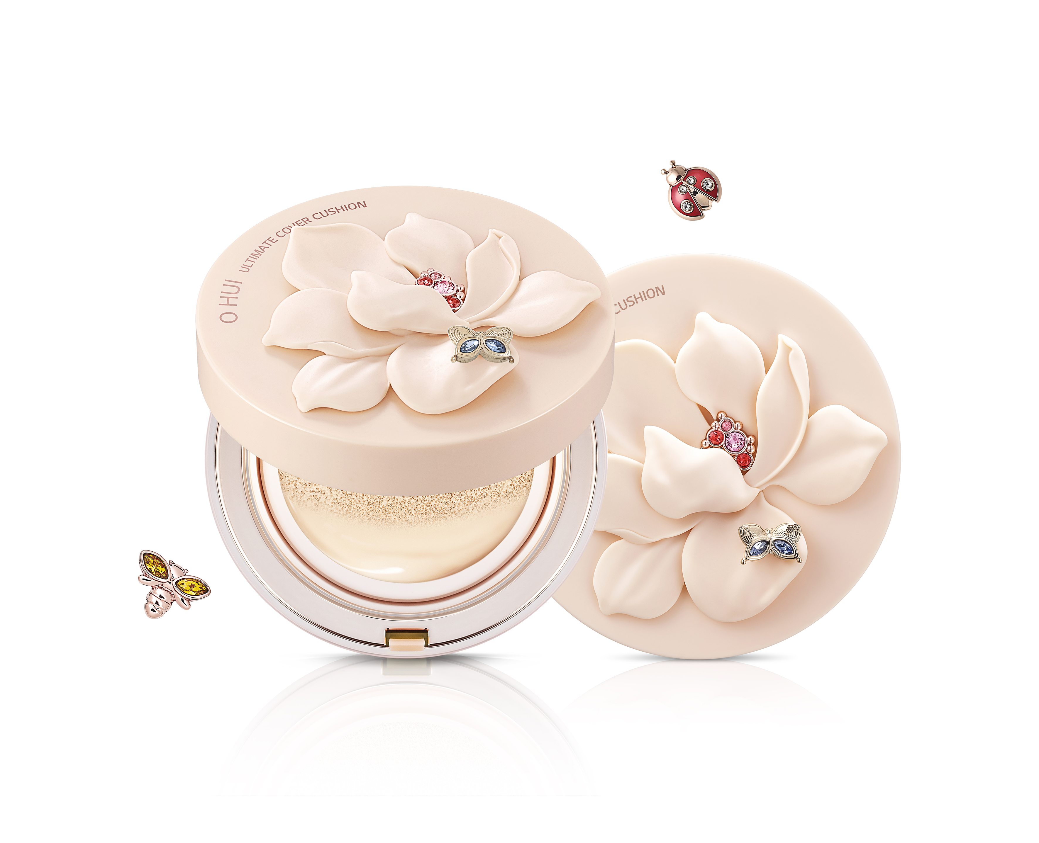 [Hcm][Có Tem Chính Hãng] Bộ Phấn Nước Dưỡng Ẩm Ohui Ultimate Cover Moisture Cushion Flower Spring Set