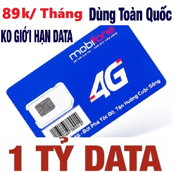 ( Miễn Phí Tháng Đầu Sử Dụng ) Sim 4G VNSKY 1 Tháng Chỉ 89k/Tháng Không Giới Hạn Dung Lượng Data - M