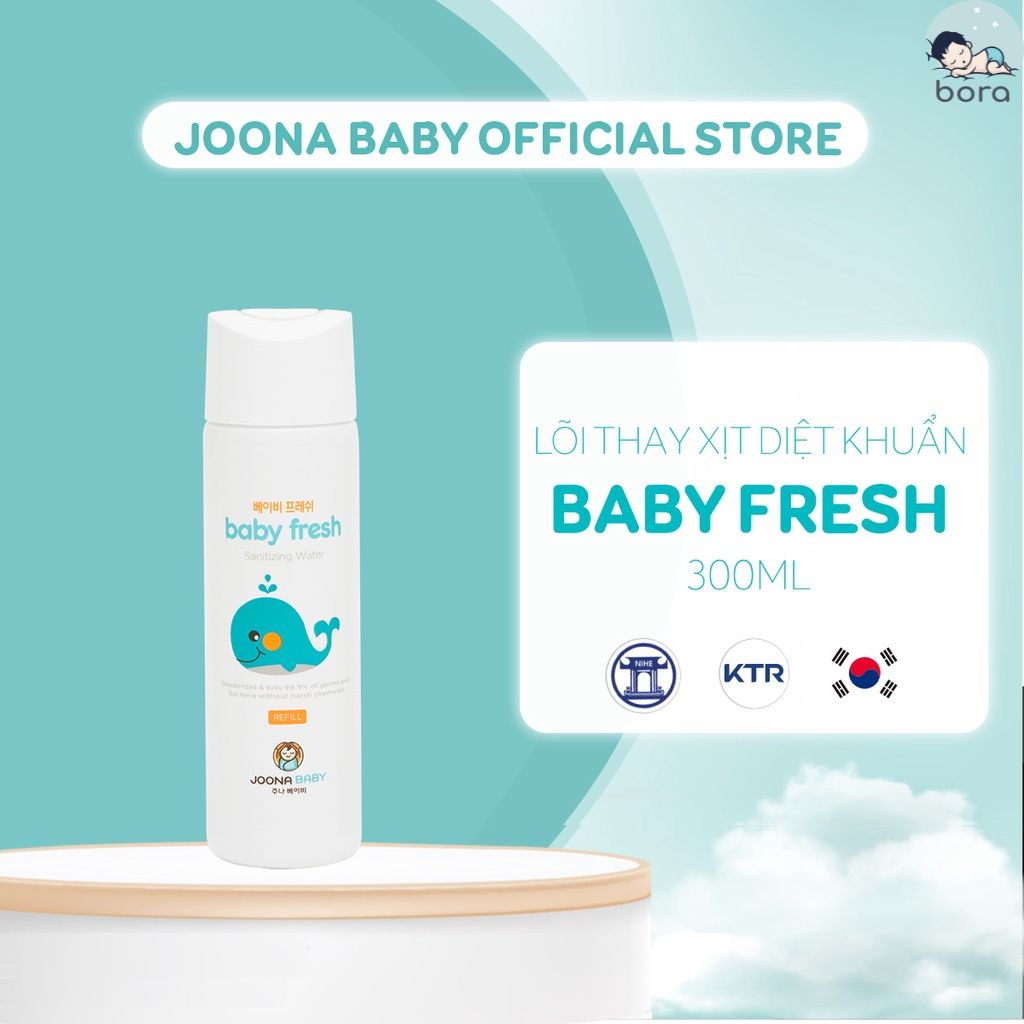 Xịt diệt khuẩn khử mùi cho đồ chơi bình sữa núm ti giả Baby Fresh an toàn cho bé - JOONA BABY Việt Nam