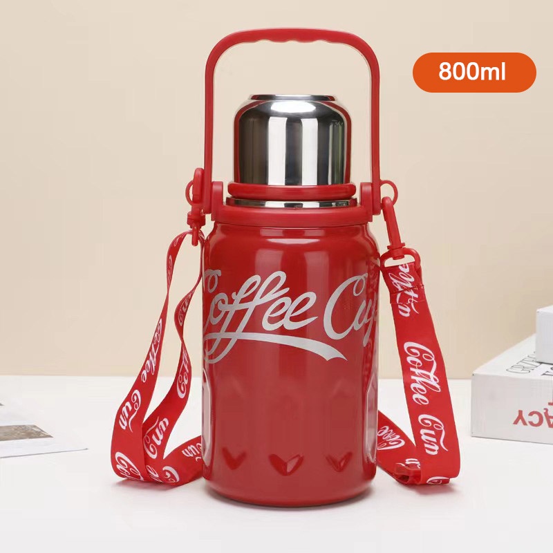 Bình Giữ Nhiệt Coffee Cup Bình Nước Giữ Nhiệt Coca cola Dung Tích 800ML-1200ML Chất Liệu Inox 316 2 