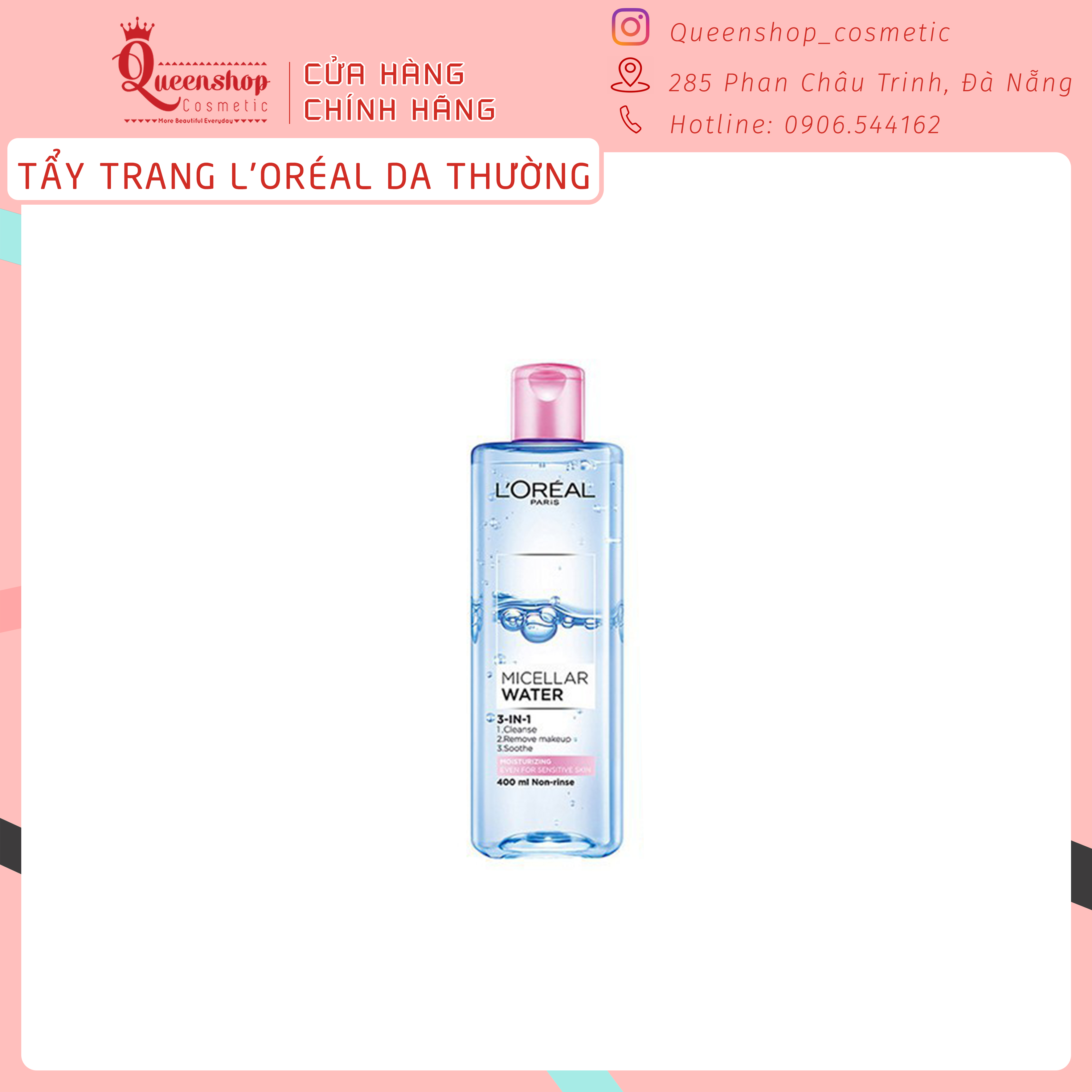 Nước Tẩy Trang L’oréal Micellar Water Da Thường