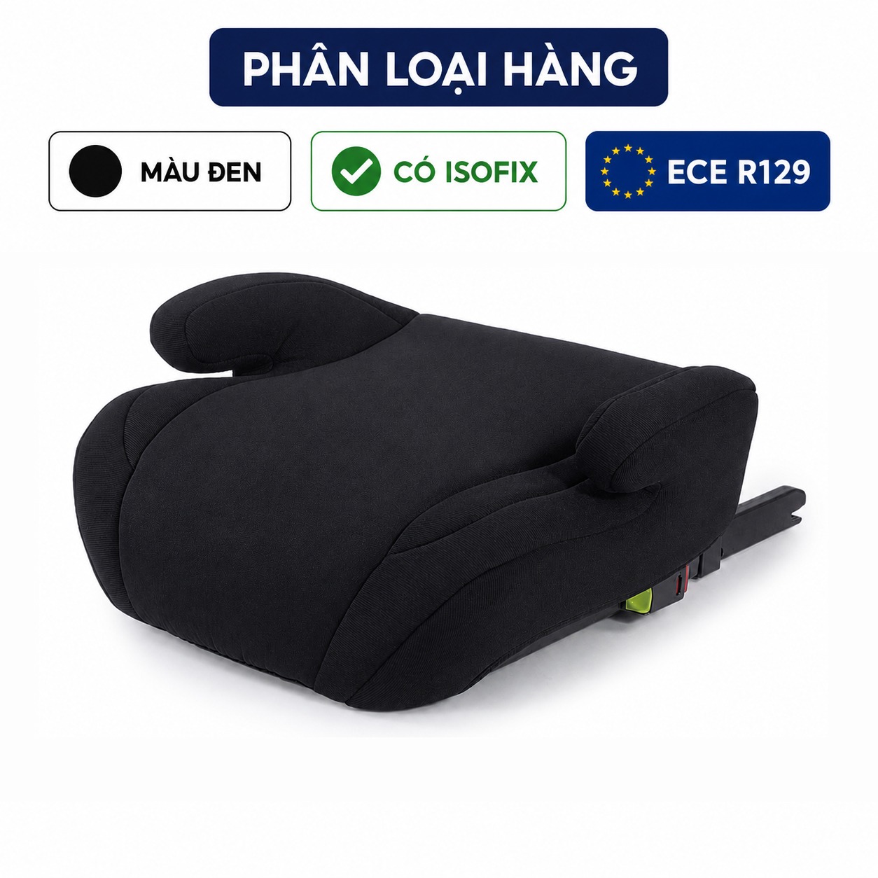 Ghế Booster Cho Trẻ Đi Ô Tô EMA - Đệm Nâng Xe Hơi ISOFIX Cao Cấp An Toàn Chuẩn Luật 2026