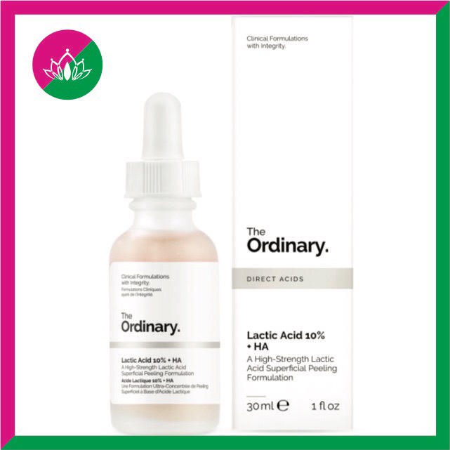 Serum The Ordinary Lactic Acid 10% + Ha 30Ml Chính Hãng - Loại Bỏ Tế Bào Chết Mờ Thâm Cấp Ẩm Sáng Da Và Chống Lão Hóa