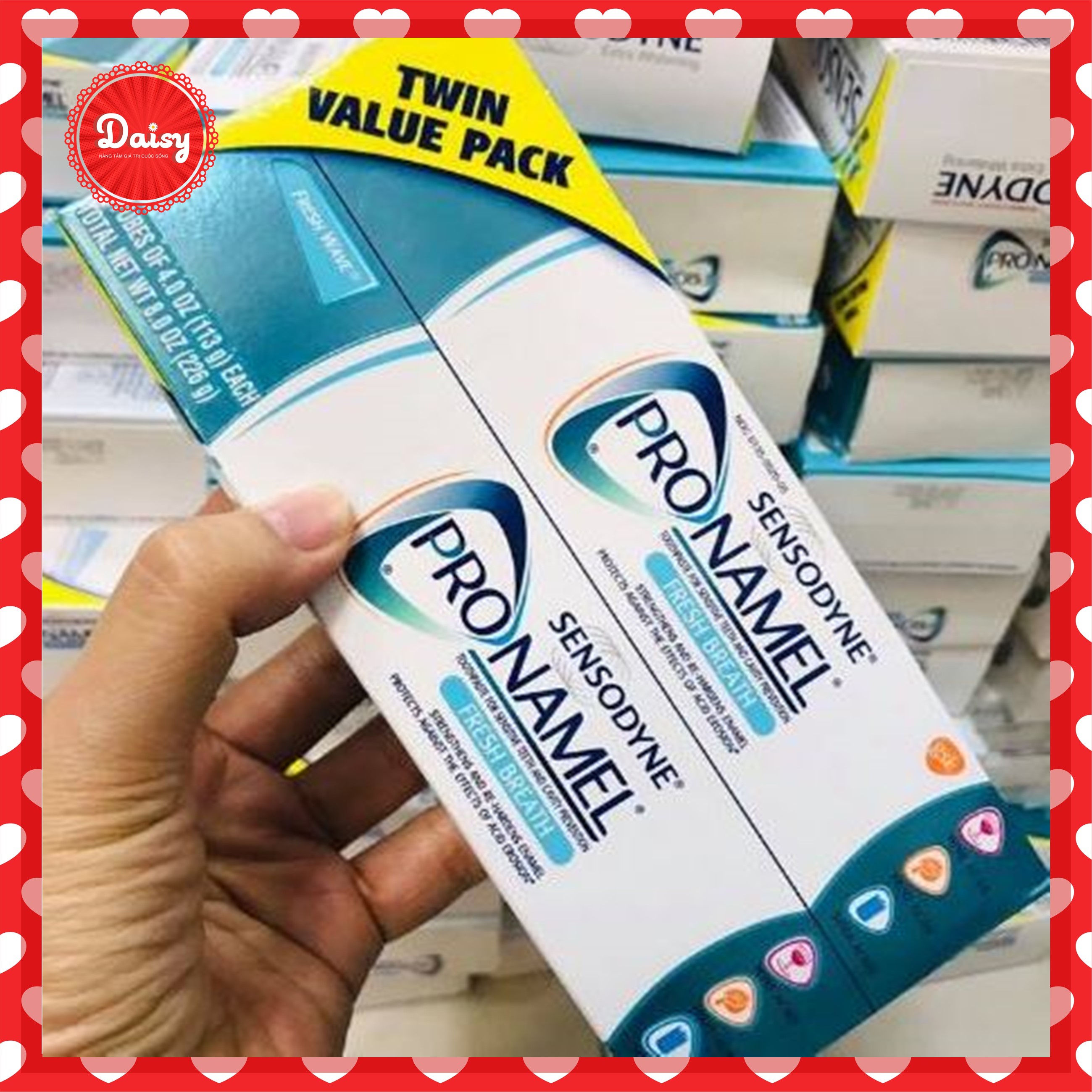 [Hcm]Set 2 Cây Kem Đánh Răng Sensodyne Pronamel Fresh Breath 226Gr Mỹ