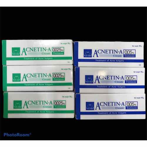 [HCM]Tretinoin 0.05% - tretinoin 0.025% Acnetin A Kem đẩy mụn Retin A Thái