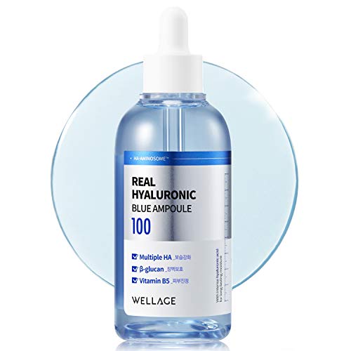 [Hcm][Mua 1 Tặng 1]Serum Ha Cấp Nước Chuyên Nghiệp Wellage Real Hyaluronic Blue 100Ml