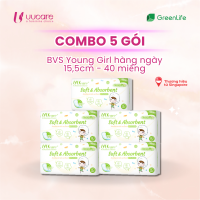 Combo Tiết kiệm Băng vệ sinh UUcare Singapore Young Girl hàng ngày 155cm