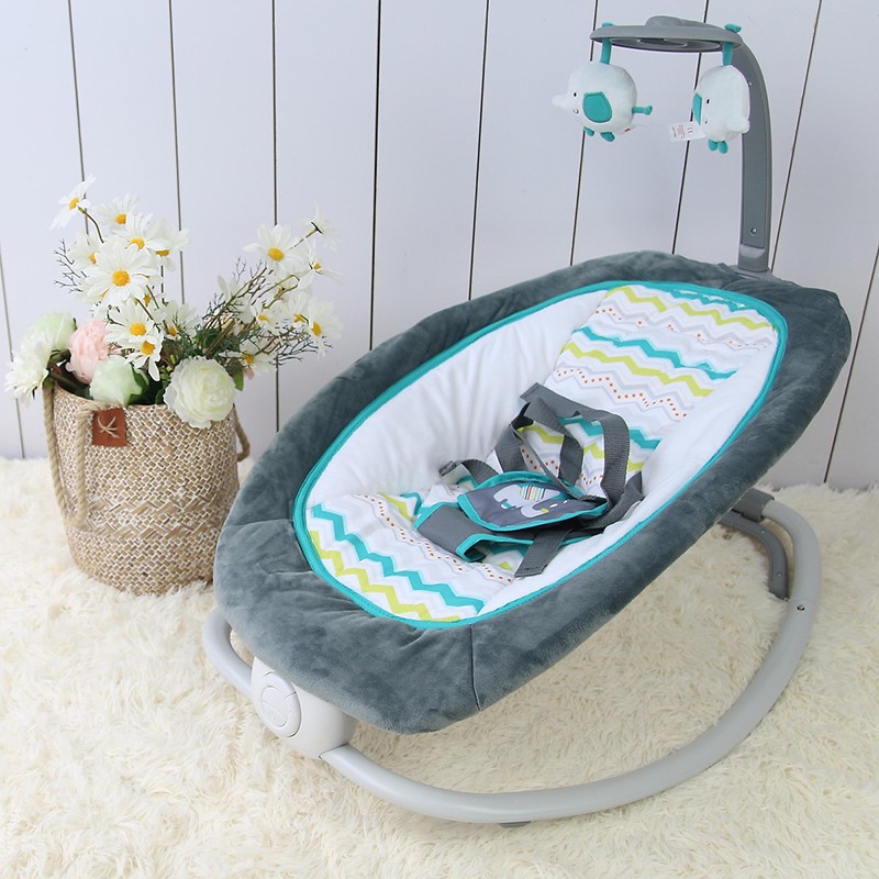 Ghế rung cho bé sơ sinh kiêm bập bênh có nhạc 2 vị trí ngả lưng Mastela 6903/6904 - Bảo hành chính hãng 12 tháng