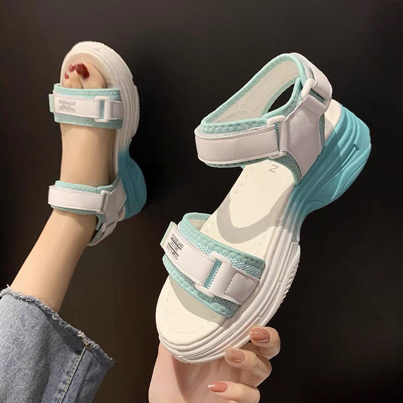 [Hoàn Tiền 15%]Dép sandal quai hậu học sinh  sandal nữ quai hậu đi học  đi chơi quai chéo RAW hàn qu