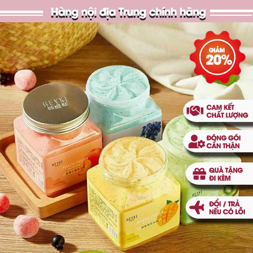 Muối Tắm Tẩy Da Chết Heyxi Body Giảm Mụn Lưng Sáng Da