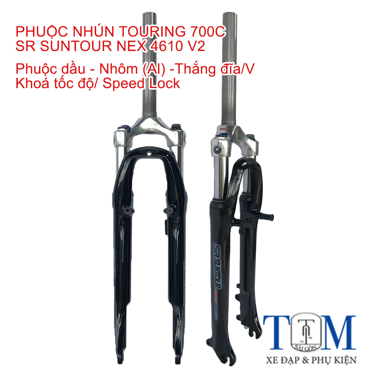 Phuộc nhún xe đạp Touring 700C SR SUNTOUR NEX 4610 V2