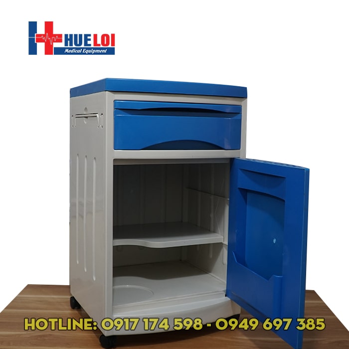 Tủ nhựa đầu giường bệnh loại lớn - tủ đầu giường bệnh