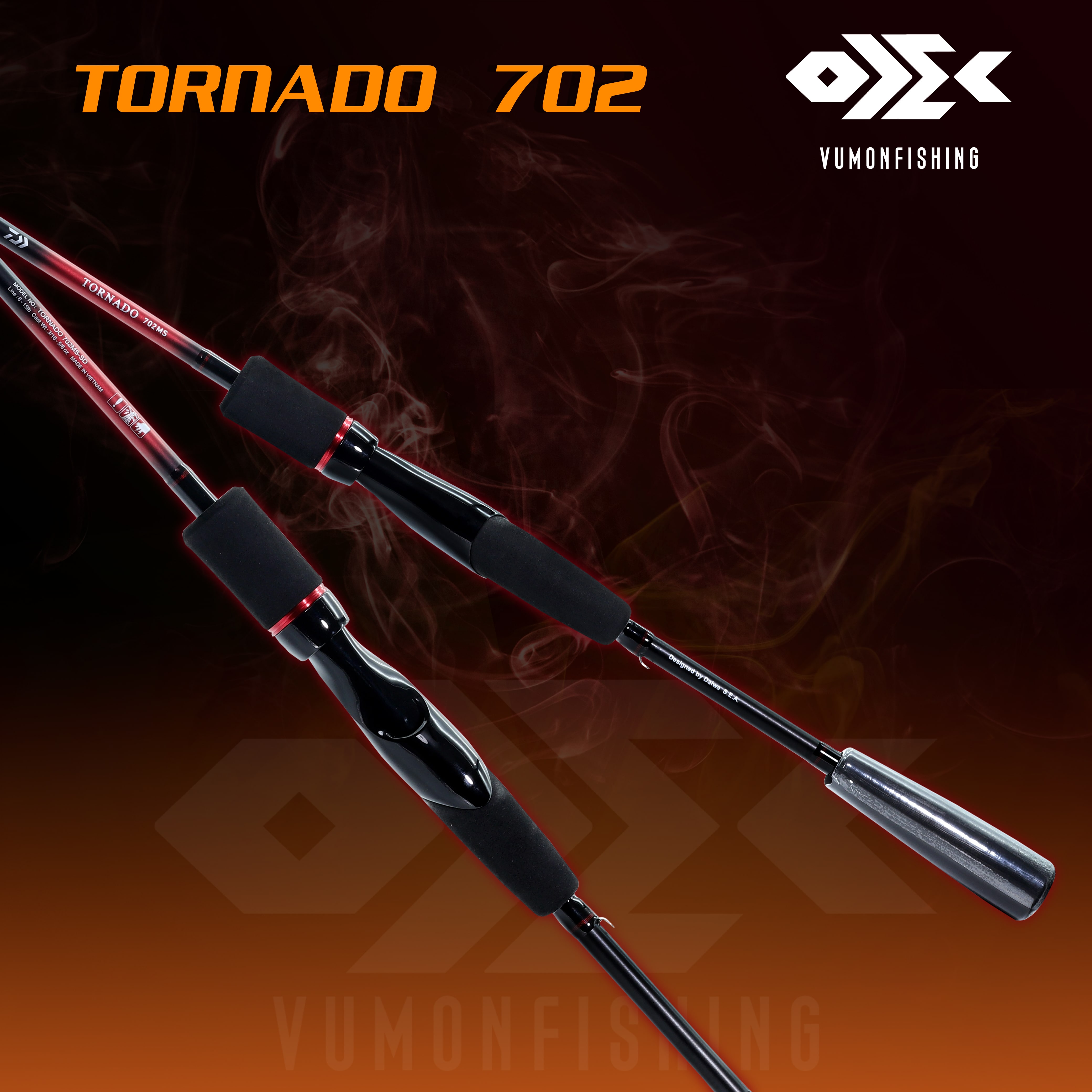 CẦN LURE DAIWA TORNADO (2 KHÚC) - VŨ MÔN FISHING