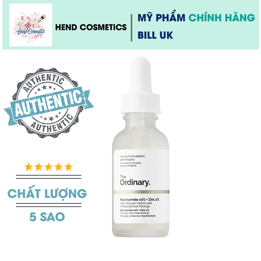 [Hàng Anh Quốc] Tinh Chất The Ordinary Niacinamide 10% + Zinc 1%